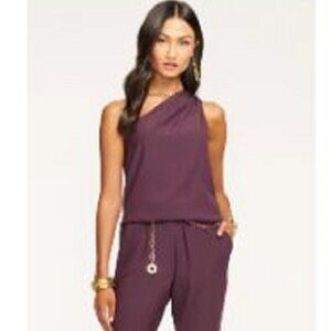 Ramy Brook Purple One-Shoulder Jumpsuit